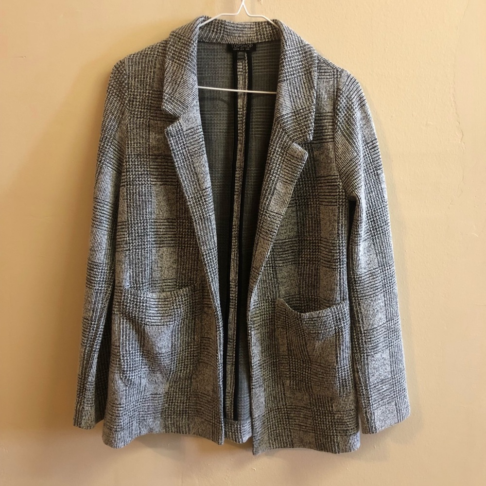 TopShop Soft Lightweight Plaid Blazer
